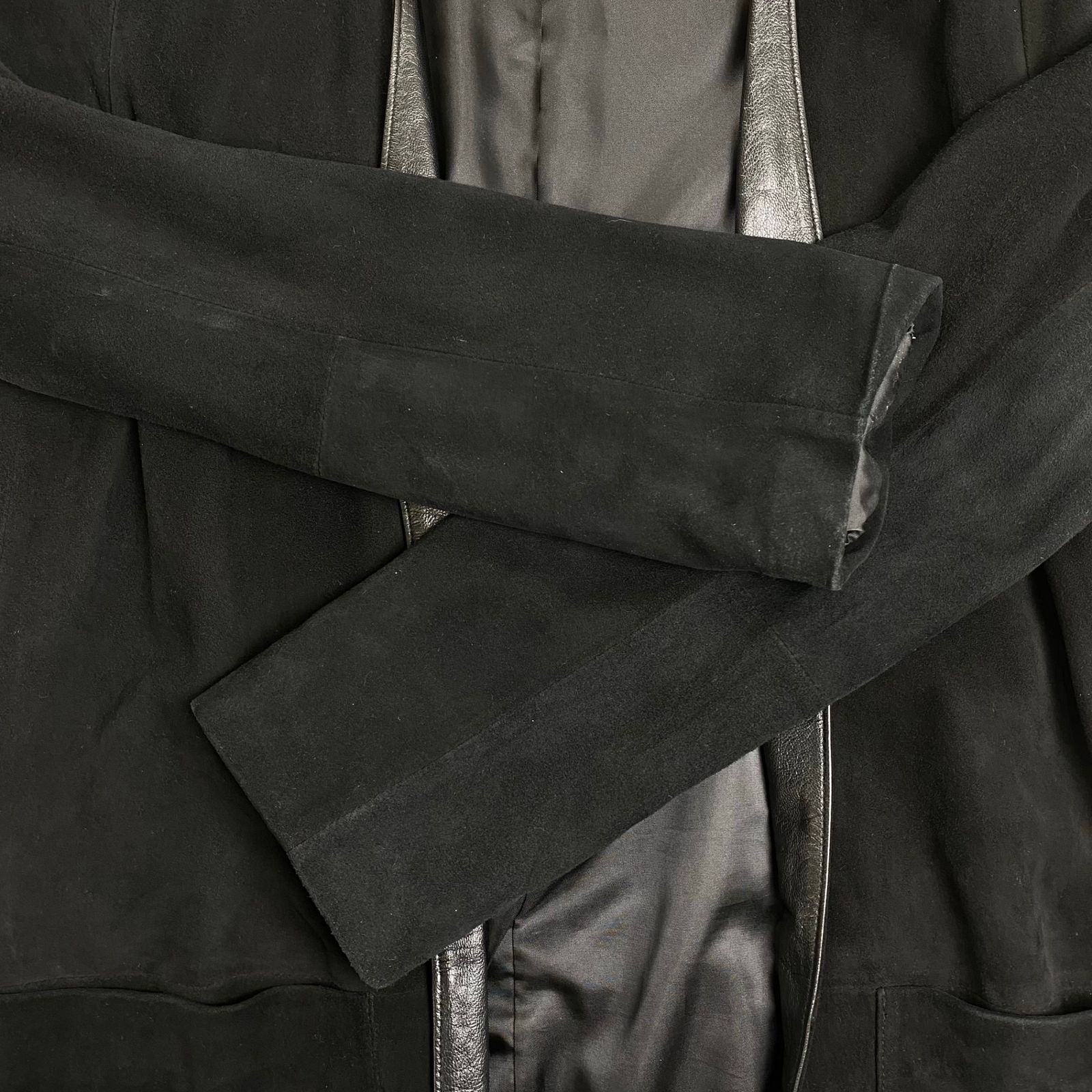 Ron Herman ロンハーマン レザーガウンコート カーディガン スウェード 参考定価 70 000程度 SIZE XS GULLKHAN_COM