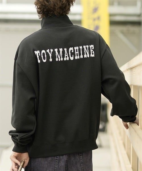 TOY MACHINE/トイマシーン トレーナー ハーフジップ スウェット クルー