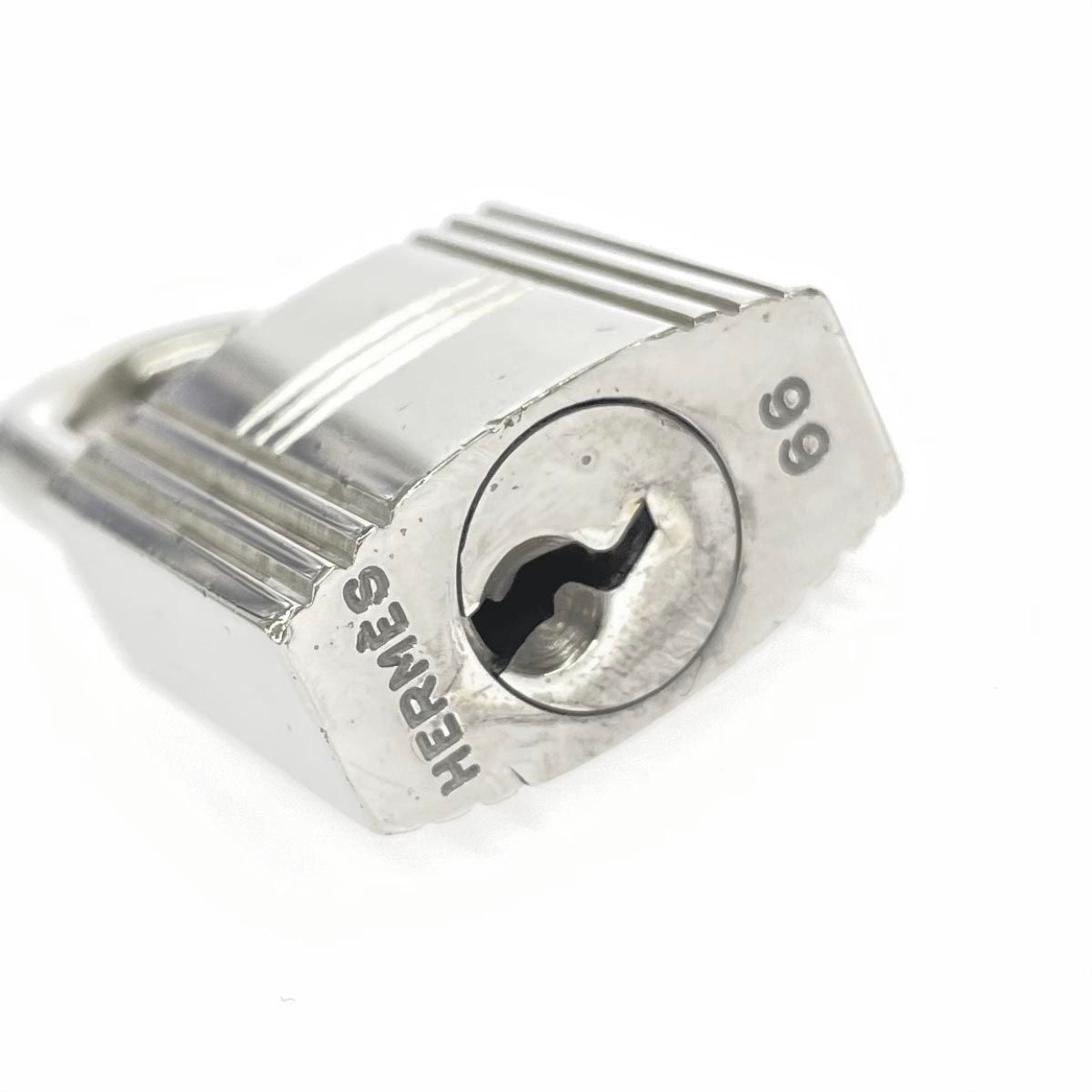 エルメスカデナ南京錠 美品】 HERMES エルメス カデナ南京錠シルバー