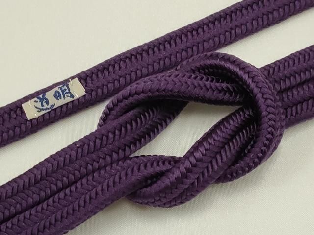 平和屋着物● 上 有職組紐道明 帯締め 冠組 本紫色 宮内庁御用 国立博物館御用 東京芸術大学御用 AABA9968ay