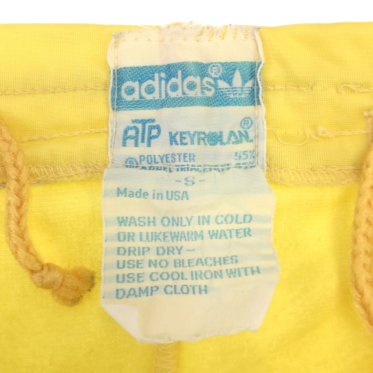 adidas アディダス 70's ATP トラックパンツ イエロー サイズS USA製