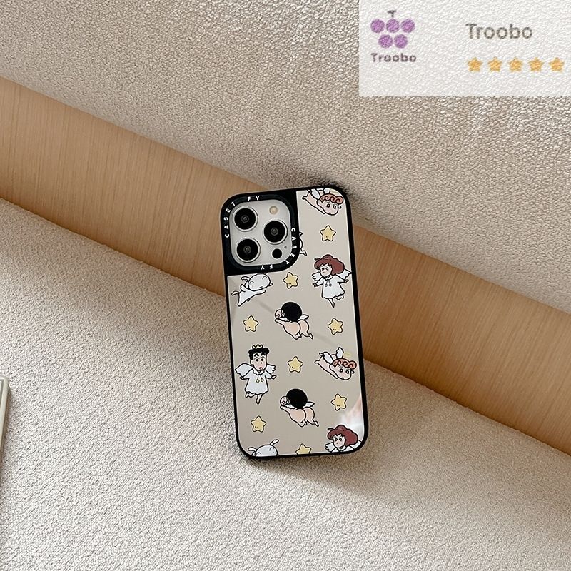 CASETIFY 天使ちゃん 30°C 以下 携帯iphoneケース 天使ちゃんしんちゃん iPhoneケース CASETiFY MagSafe対応