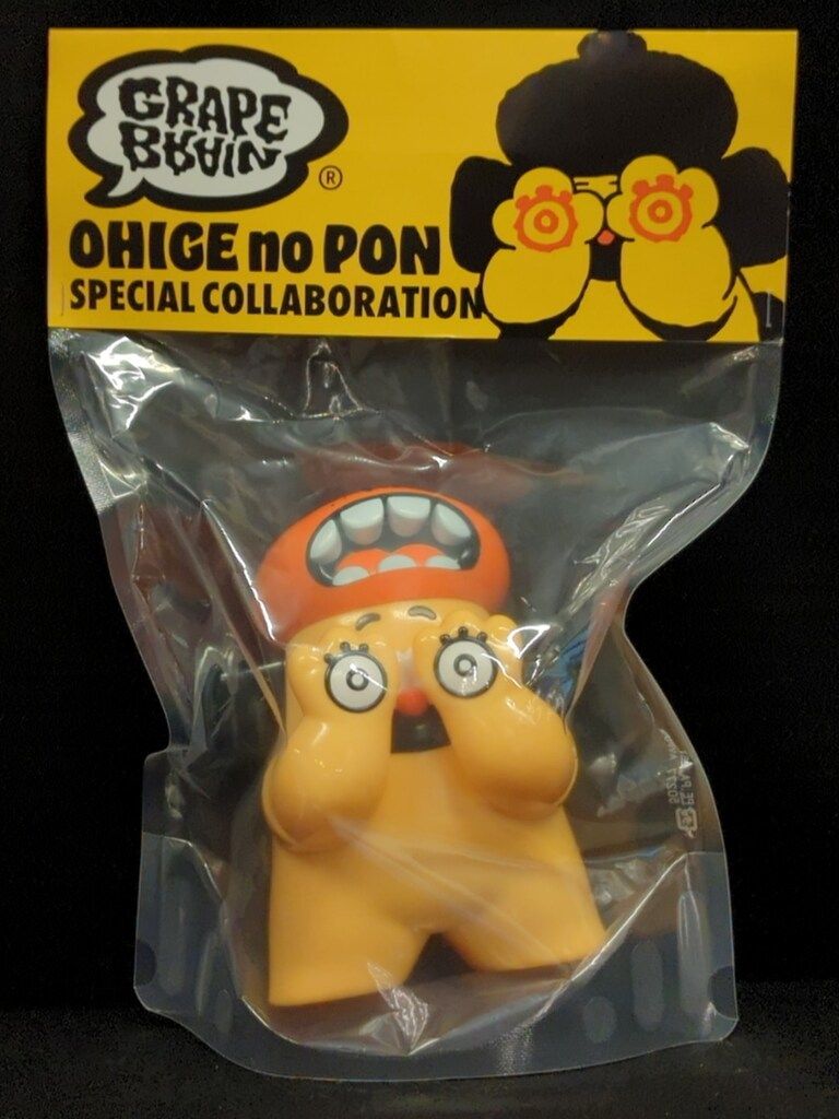 パ*ダ様 GRAPE BRAIN おひげのポン ソフビ フィギュア コラボ にぎ パ*ダ様 GRAPE BRAIN おひげのポン ソフビ フィギュア コラボ に