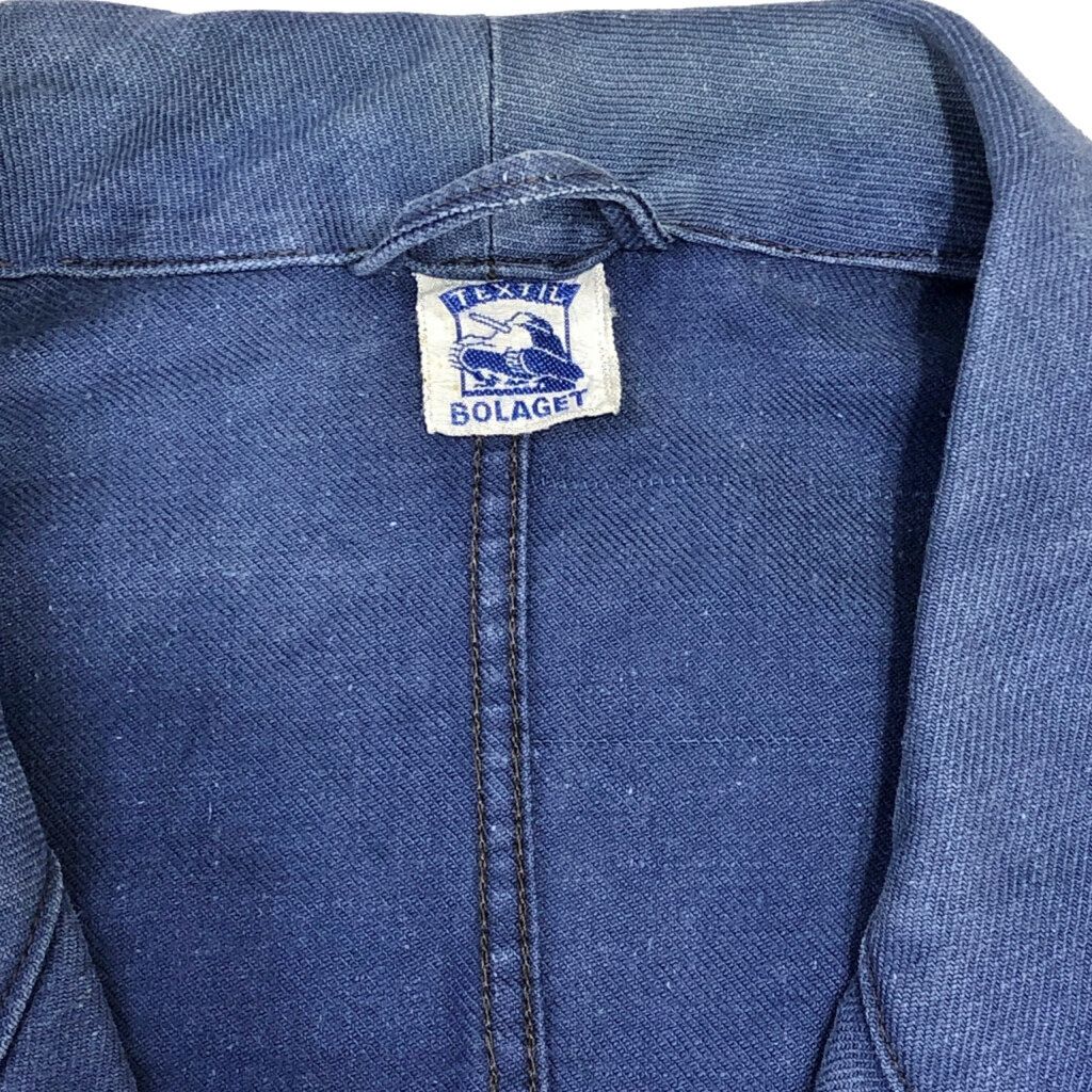 70年代 TEXTIL BOLAGET フレンチワーク コットンツイル テーラード