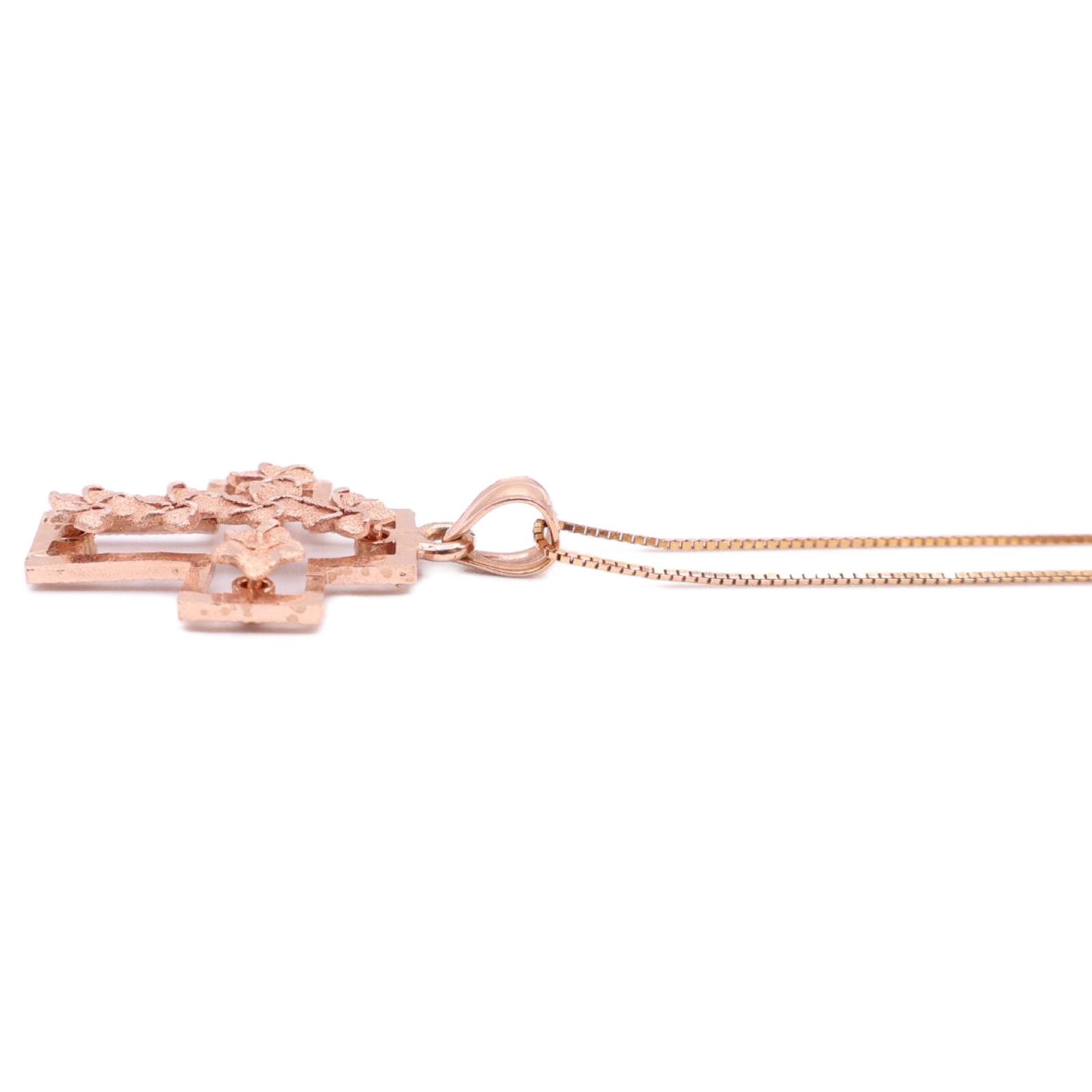 K14 K14 【美品】14K RCI ハワイアンジュエリー プルメリア クロス 