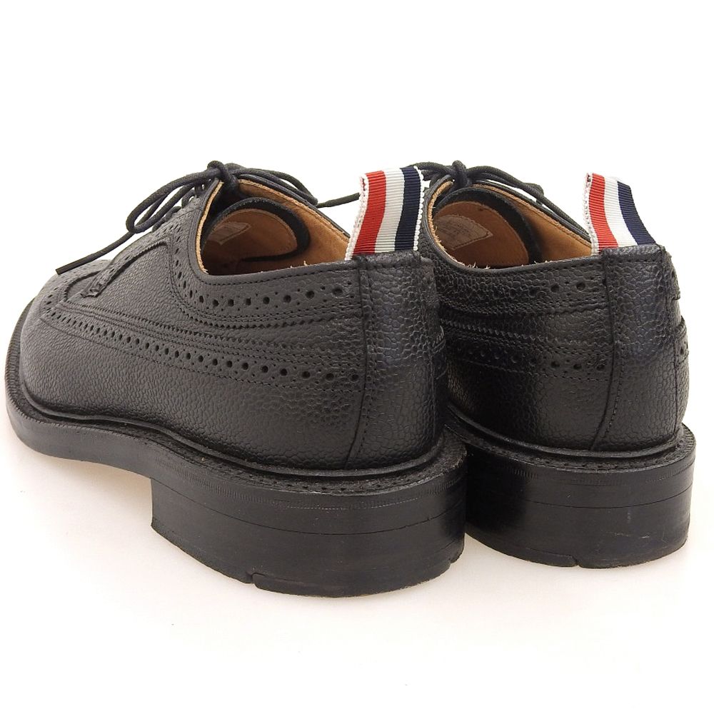 トムブラウン ウィングチップ シューズ US9 THOM BROWNE 黒 革靴