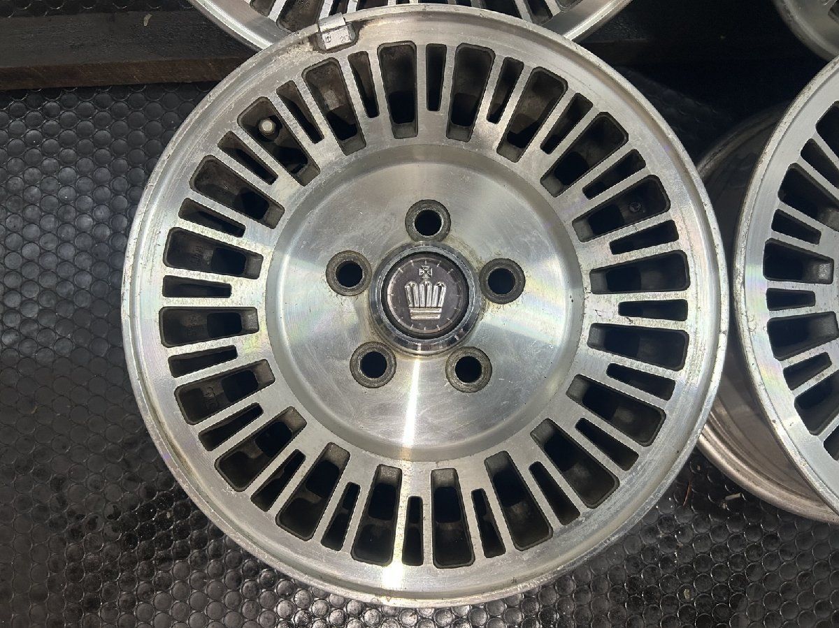 旧車ホイール TOYOTA トヨタ 120系クラウン 純正ホイール 14インチ 4本 5.5J5HPCD114.3 27 MHE216MYR