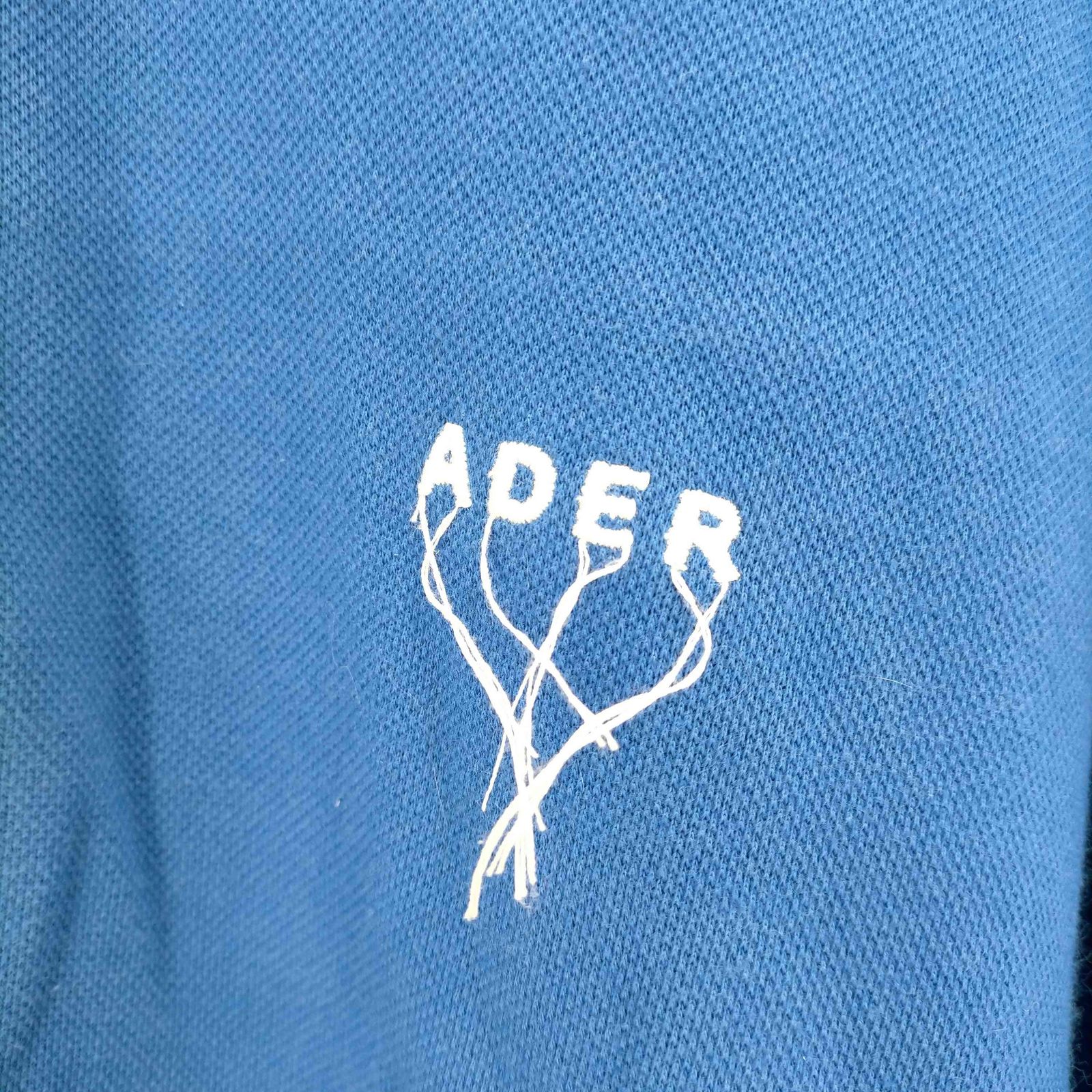 アダーエラー ADER error ロゴ刺繍 ロングスリーブシャツ ポロシャツ