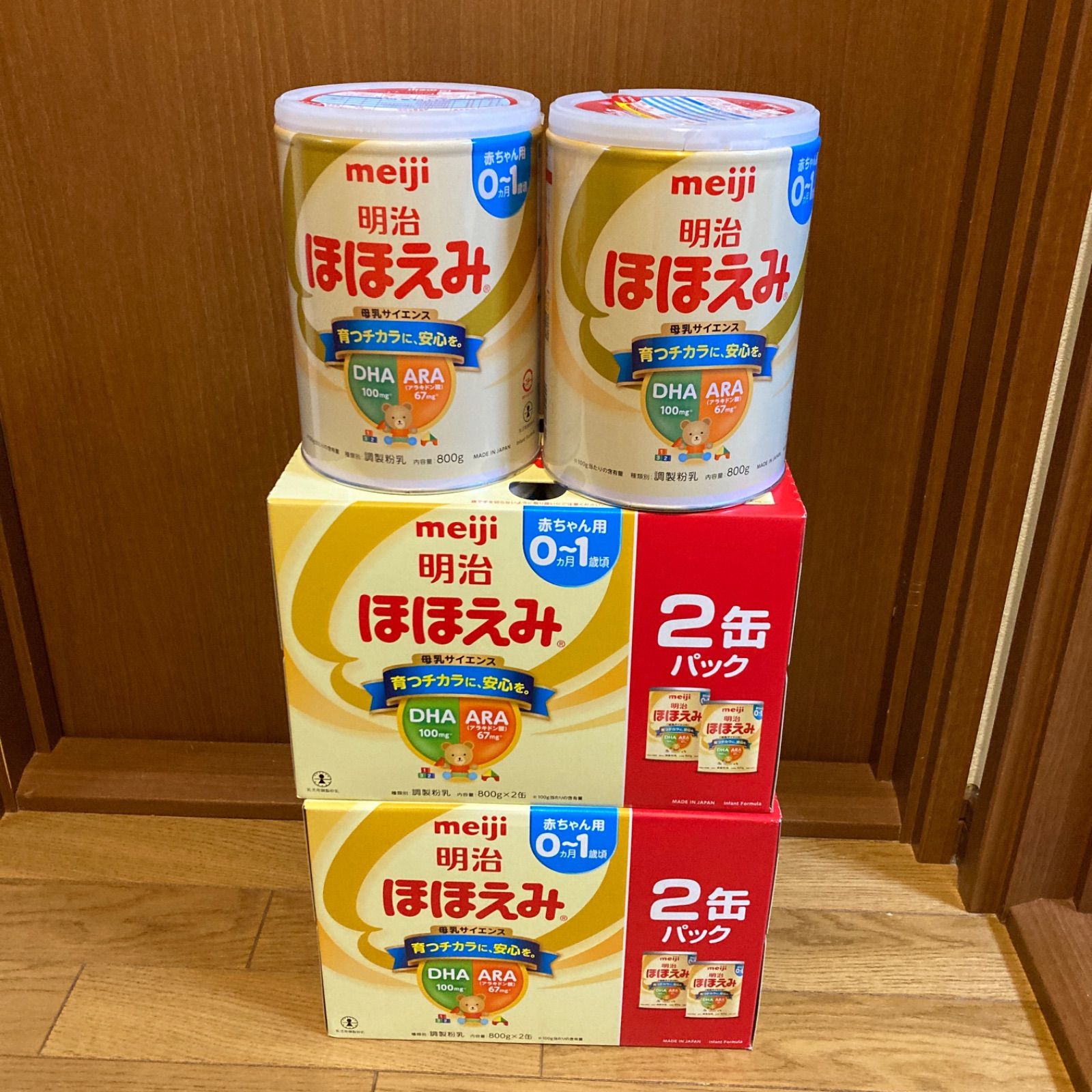 明治 ほほえみ 2缶パック 800g×3箱 - ミルク