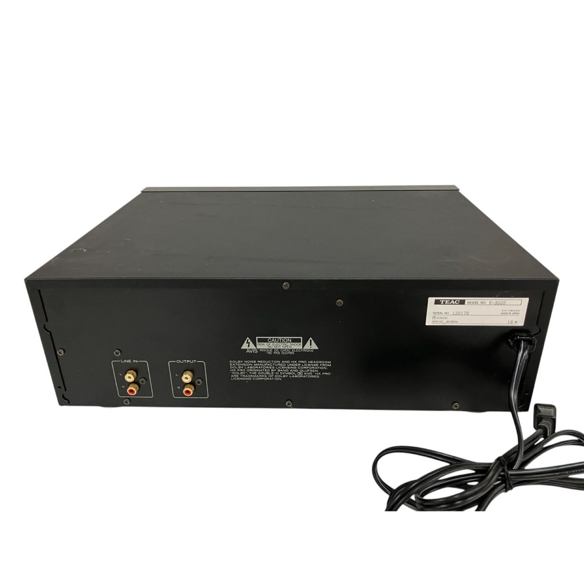 TEAC V-3000 カセットデッキ ティアック オーディオ 音響機器