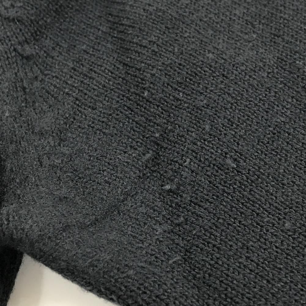 品質が完璧、値段が激安 ！ マスターバニー セーター グレー ロゴ白 ウール100％ ニット メンズ 4 M ゴルフウェア MASTER BUNNY EDITION