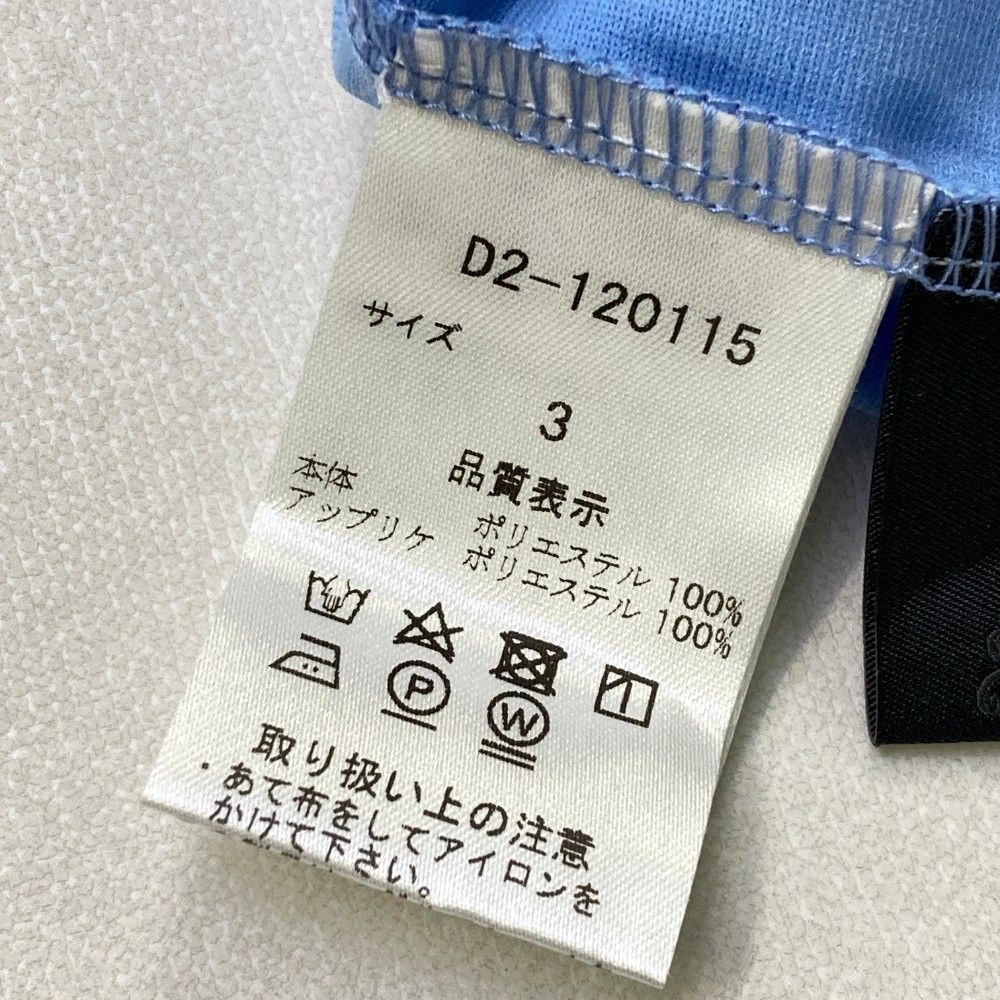 サイズ：3 DANCE WITH DRAGON ダンスウィズドラゴン  ハイネック 長袖Tシャツ  ブルー系 [240101435843] ゴルフウェア レディース ストスト サイズ：3 DANCE WITH DRAGON ダンスウィズドラゴン ハイネック