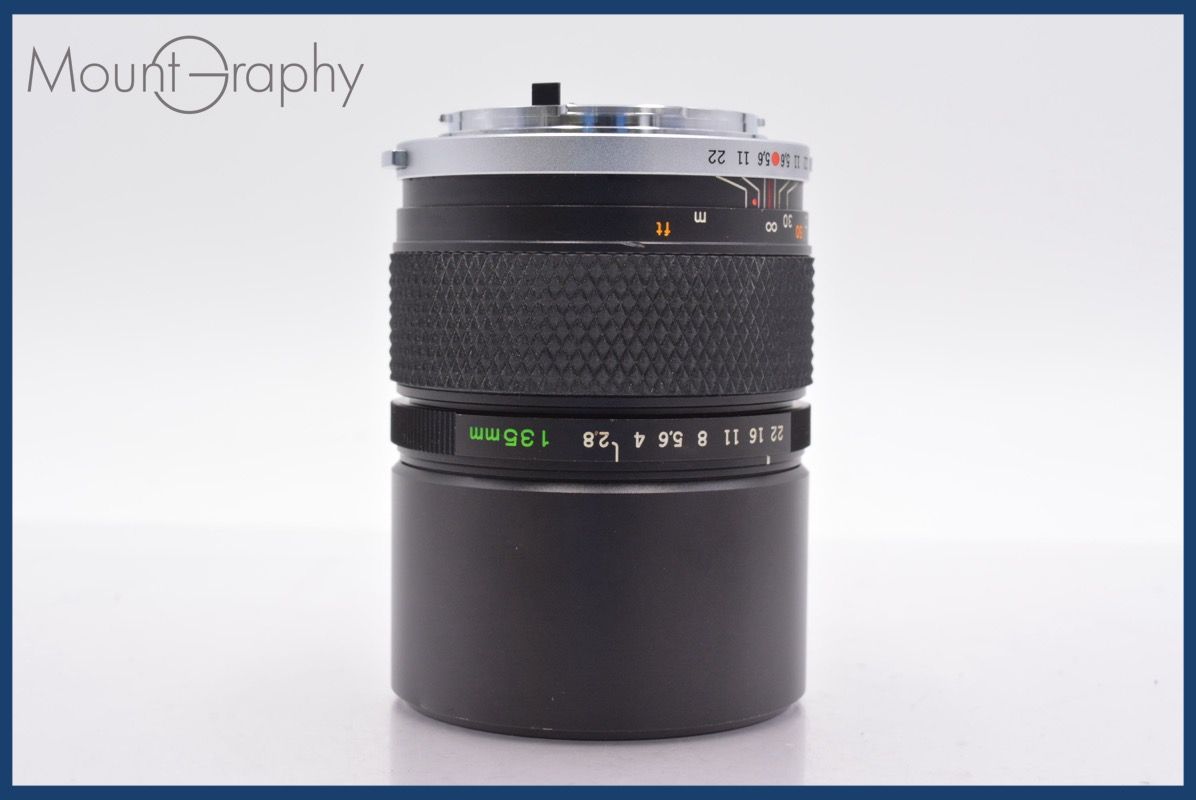  上 オリンパス Olympus OM SYSTEM ZUIKO MC AUTO T 135 mm F 2 8 前後キャップ レンズフィルター付 同梱可 yk 5332 その他 カメラ