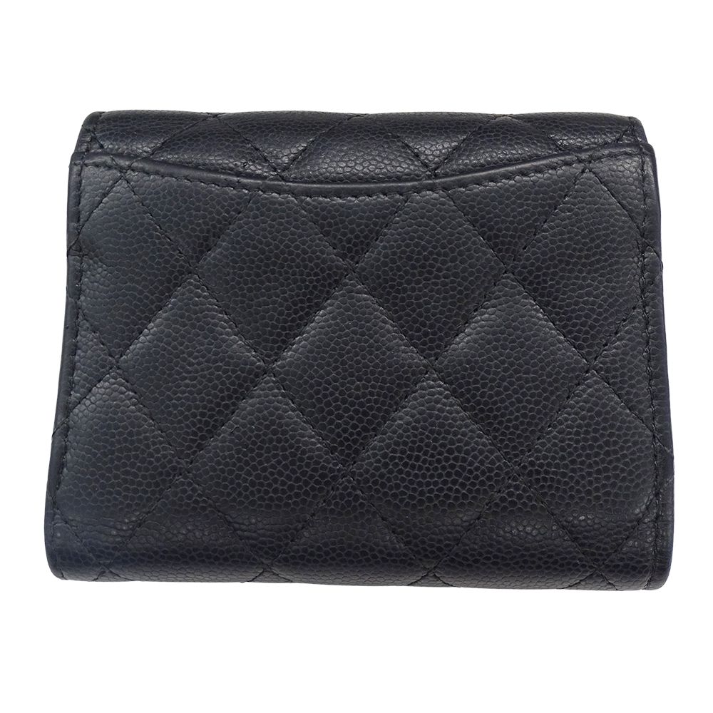 シャネル CHANEL 財布 レディース ブランド 三つ折り財布 キャビア  