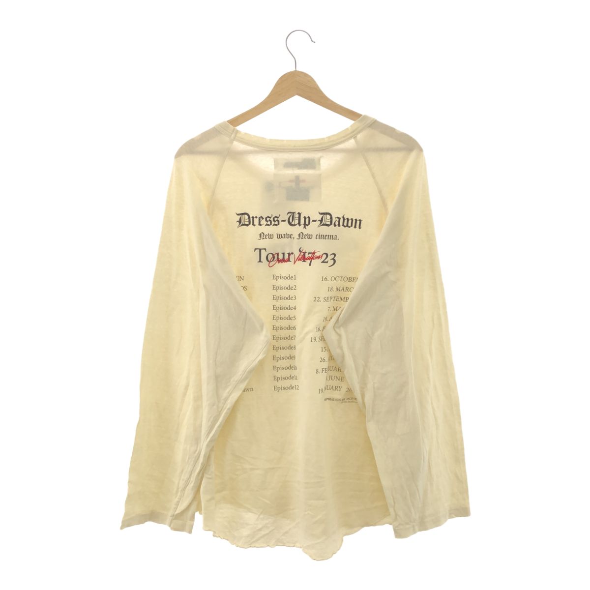 DAIRIKU　ダイリク　23/AW　C-7　THE　DAWN　BIG　RAGLAN　TOUR　TEE　ビッグラグランツアーTEE　長袖Tシャツ　Mサイズ　ホワイト