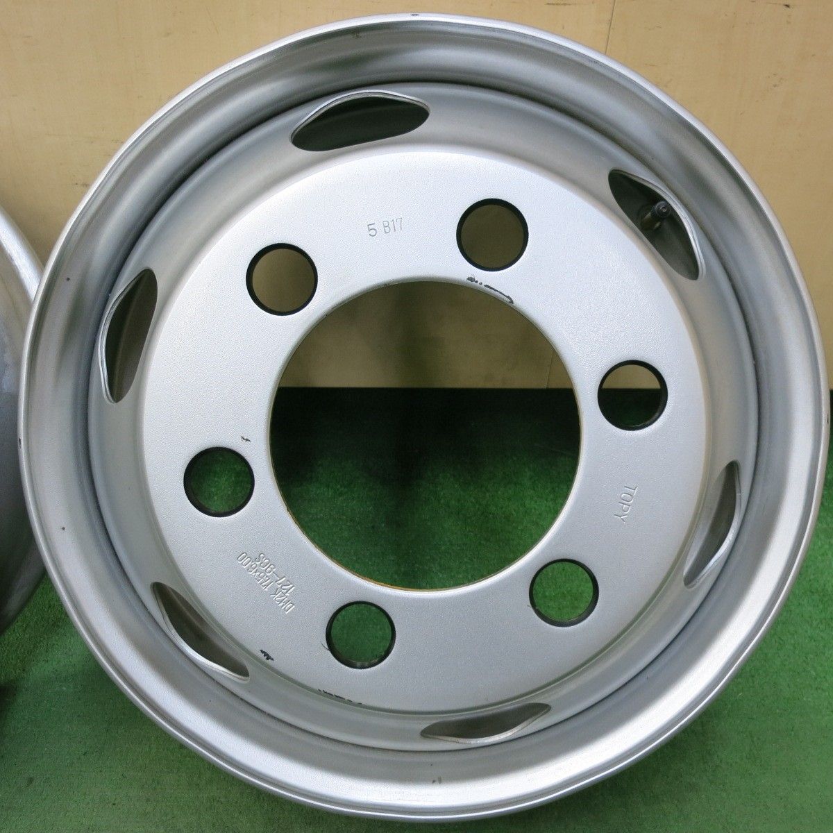 新車外し　トラック用ホイール　6.00×17.5　オフセット127　トピー BH4 送料無料・消費税込み! 6枚SET 新車外し（新古品） トピー