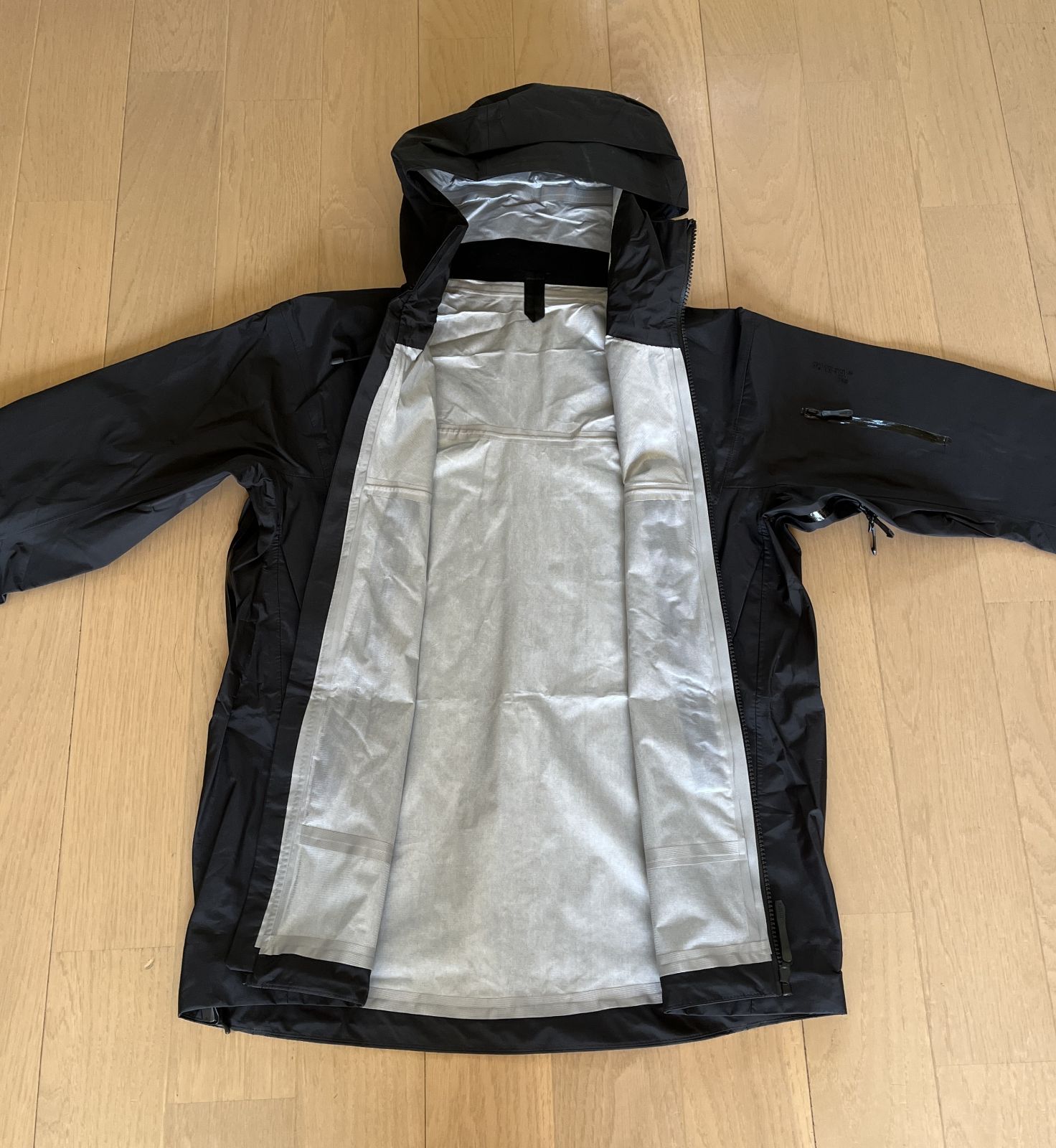 レイヤー 脇 新品4193防水透湿3レイヤーハードシェル脇下ジッパー黒XL