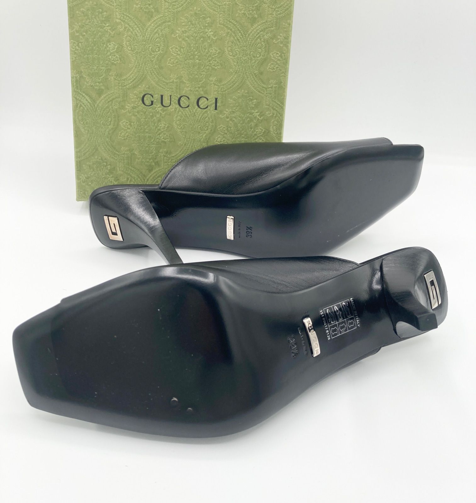 GUCCI グッチ ミッドヒール サンダル 39＋ 695309 - メルカリ