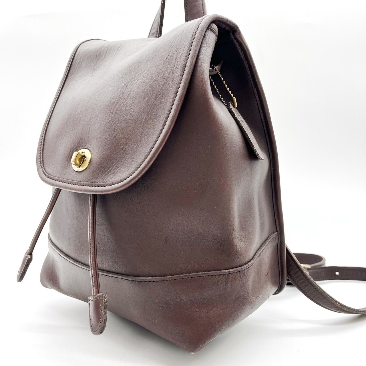coach oldcoach リュック ターンロック レザー ブラウン 9943 OLD COACH オールドコーチ/9943/アメリカ製/ターンロック