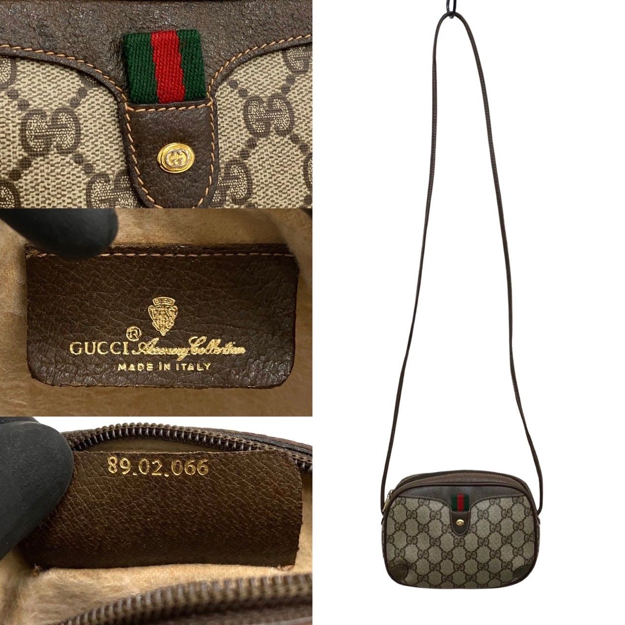 ほぼ未使用 GUCCI オールドグッチ グッチ ヴィンテージ シェリーライン