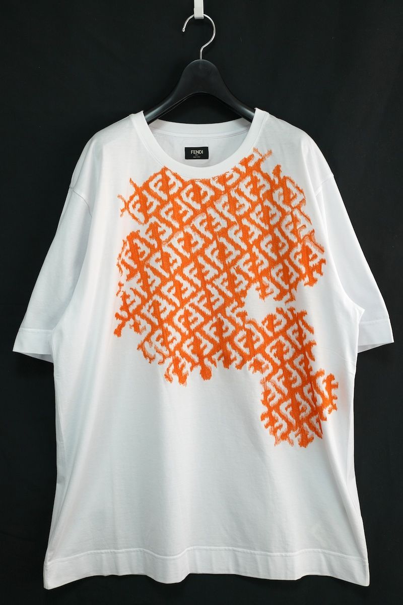 FENDI T-Shirt L.J Contrast FF Chine フェンディ フロント