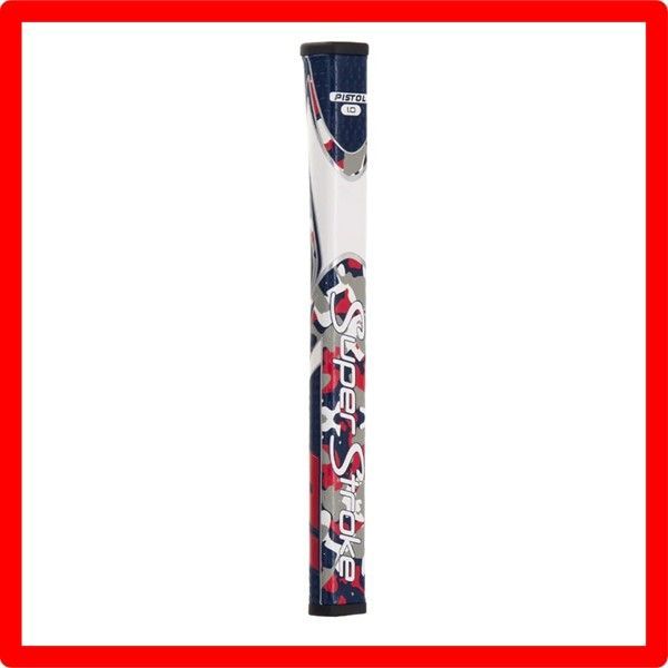 送料無料 スーパーストローク Zenergy Pistol 1.0 パター用グリップ Camo RD/WH/BL GR-256(440)