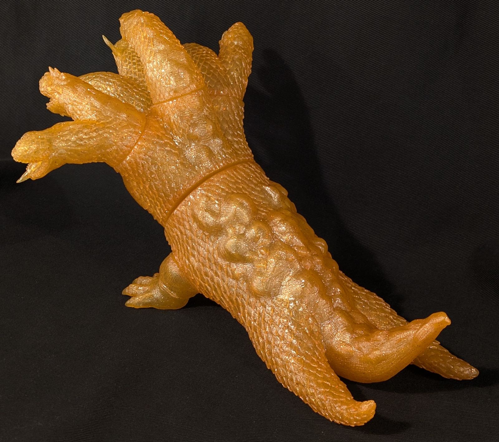 シカルナ・工房 大蛇 クリアオレンジ成型/赤ラメ