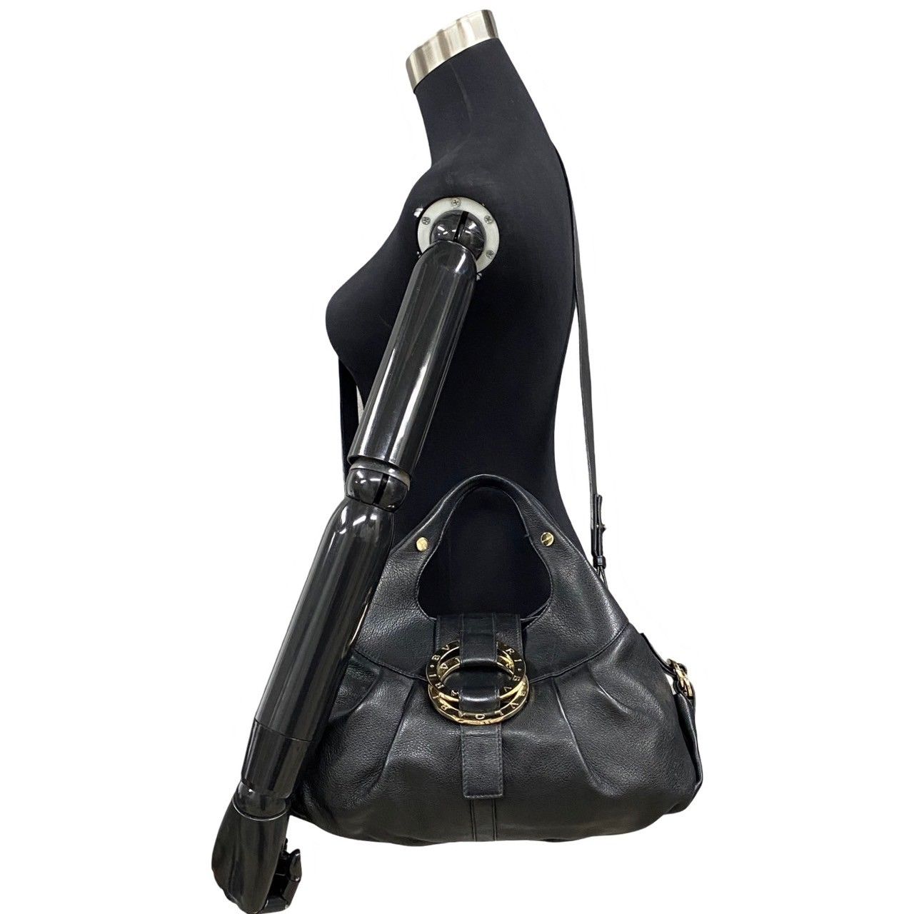 BVLGARI ブラック ショルダーバッグ 保存袋付き