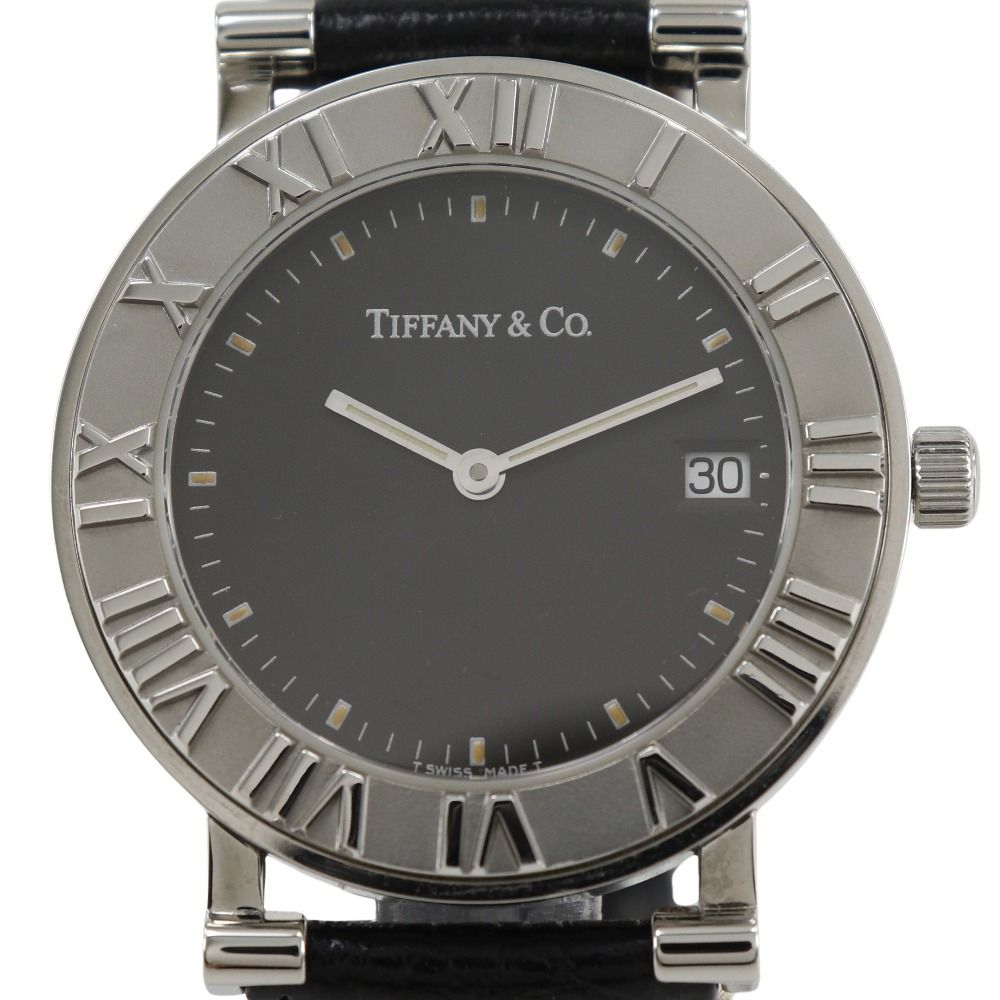 TIFFANY&Co.】ティファニー アトラス ステンレススチール×レザー 