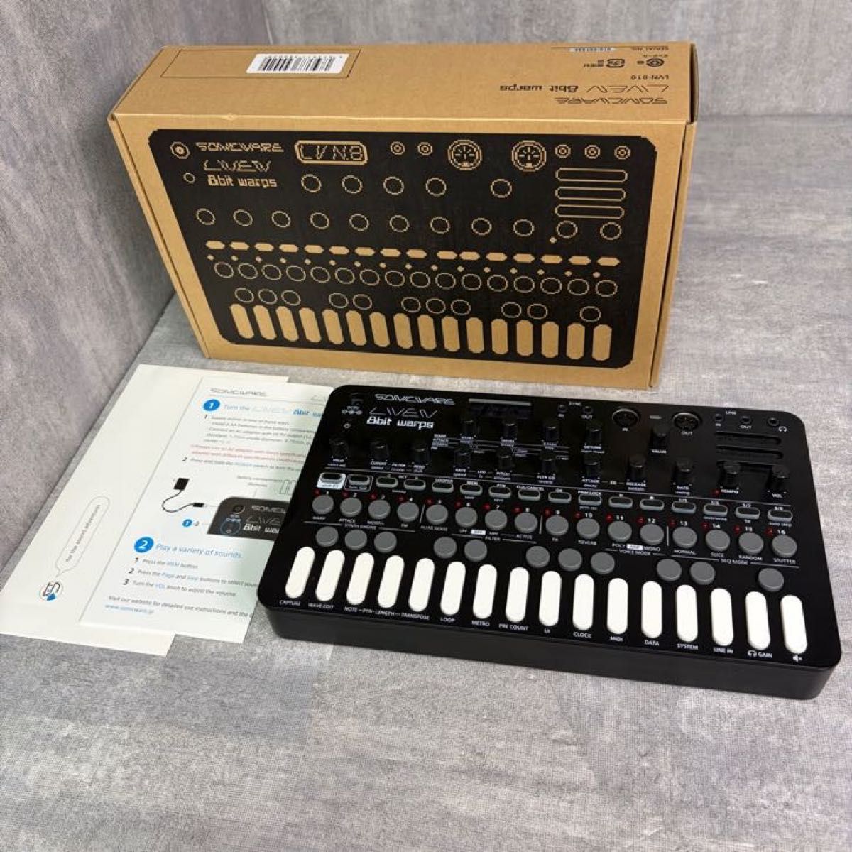 SONICWARE ソニックウェア LIVEN 8bit warps シンセサイザー グルーブボックス LVN-010
