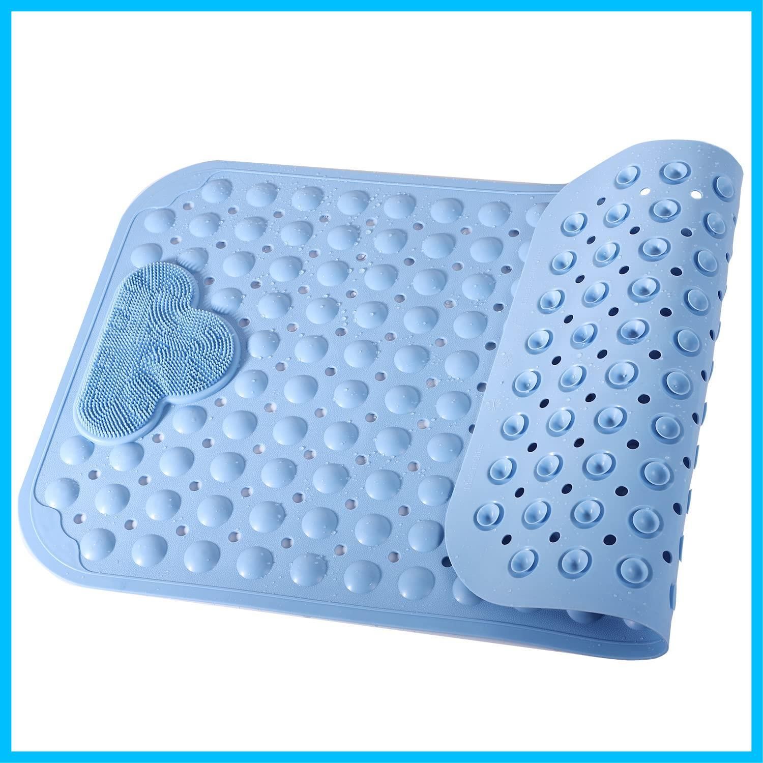 在庫 浴室内 40 70CM 滑り止めマット お風呂マット 浴室 ブルー マッサージ機能 お風呂 浴槽内滑り止めマット すべり止めマット 浴槽 TPE製 転倒防止 すべり止め 介護 介護用 浴槽滑り止めマット 痛くない 吸盤つき Tumosando 抗