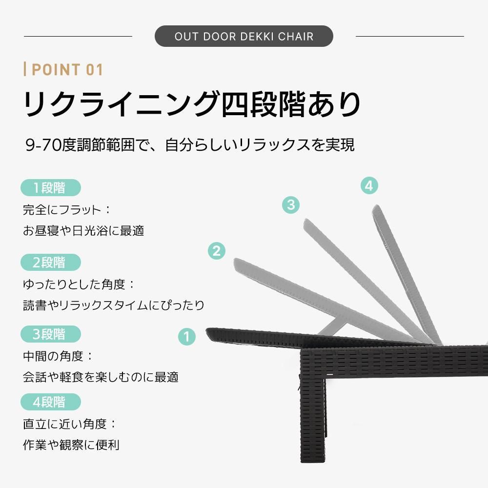 ガーデンベッド デッキチェア