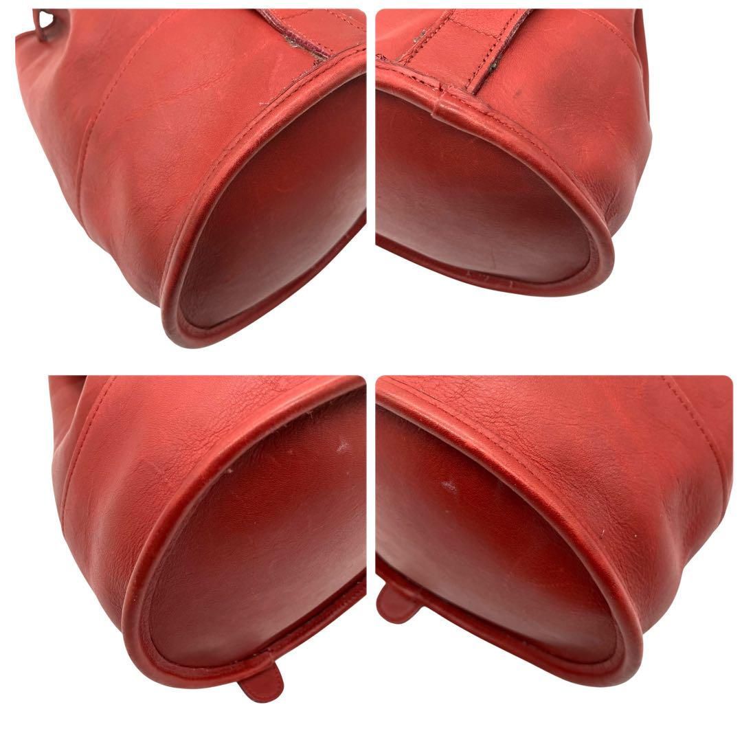 1946 Vintage Coach ショルダーバッグ 巾着 USA RED 【公式通販】