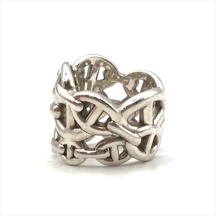 美品 HERMES エルメス シェーヌダンクル アンシェネ GM 指輪 リング