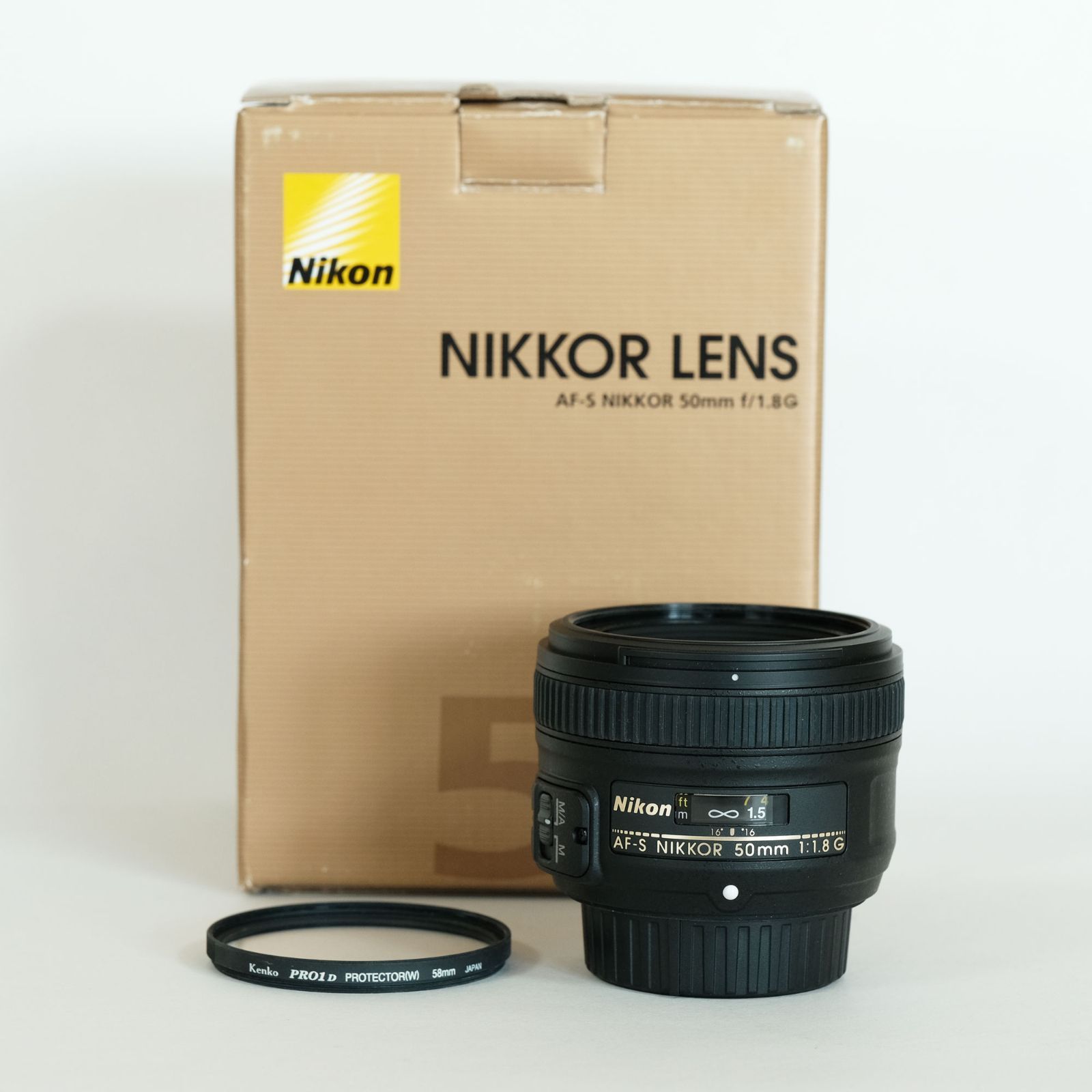 美品｜フィルター付] Nikon AF-S NIKKOR 50mm F1.8G / ニコンFマウント / フルサイズ - メルカリ