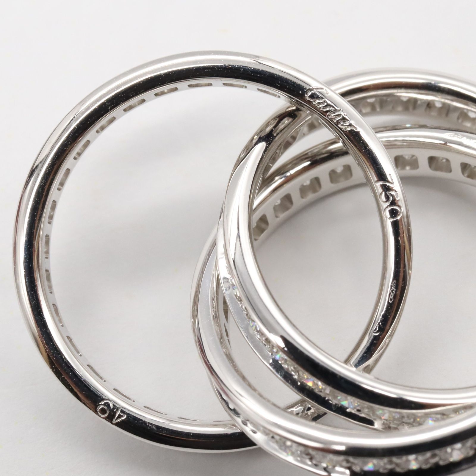 最終値下げCartierトリニティリングフルダイヤ