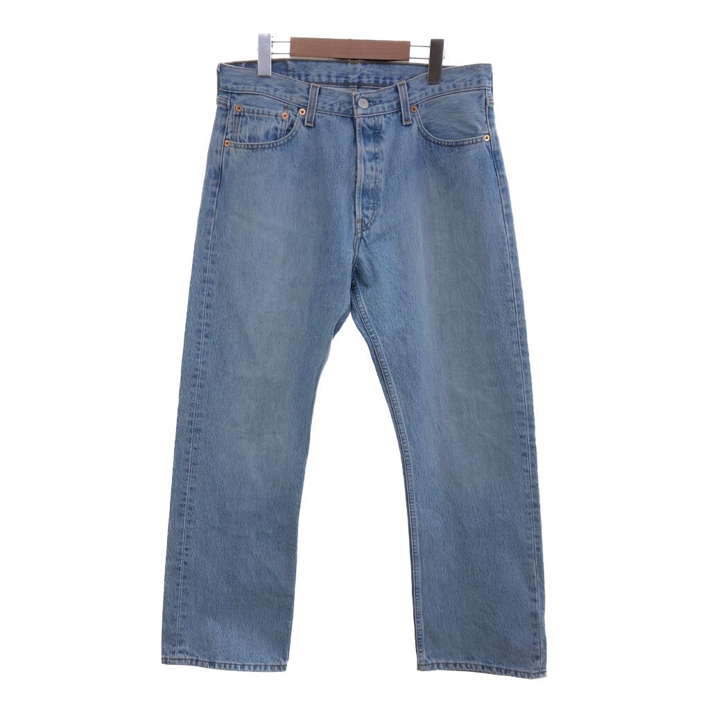 ポーランド製 Levi's リーバイス 501 ストレート デニムパンツ ジーンズ アメカジ ライトブルー (メンズ W34 L30) 中古 古着 P5711