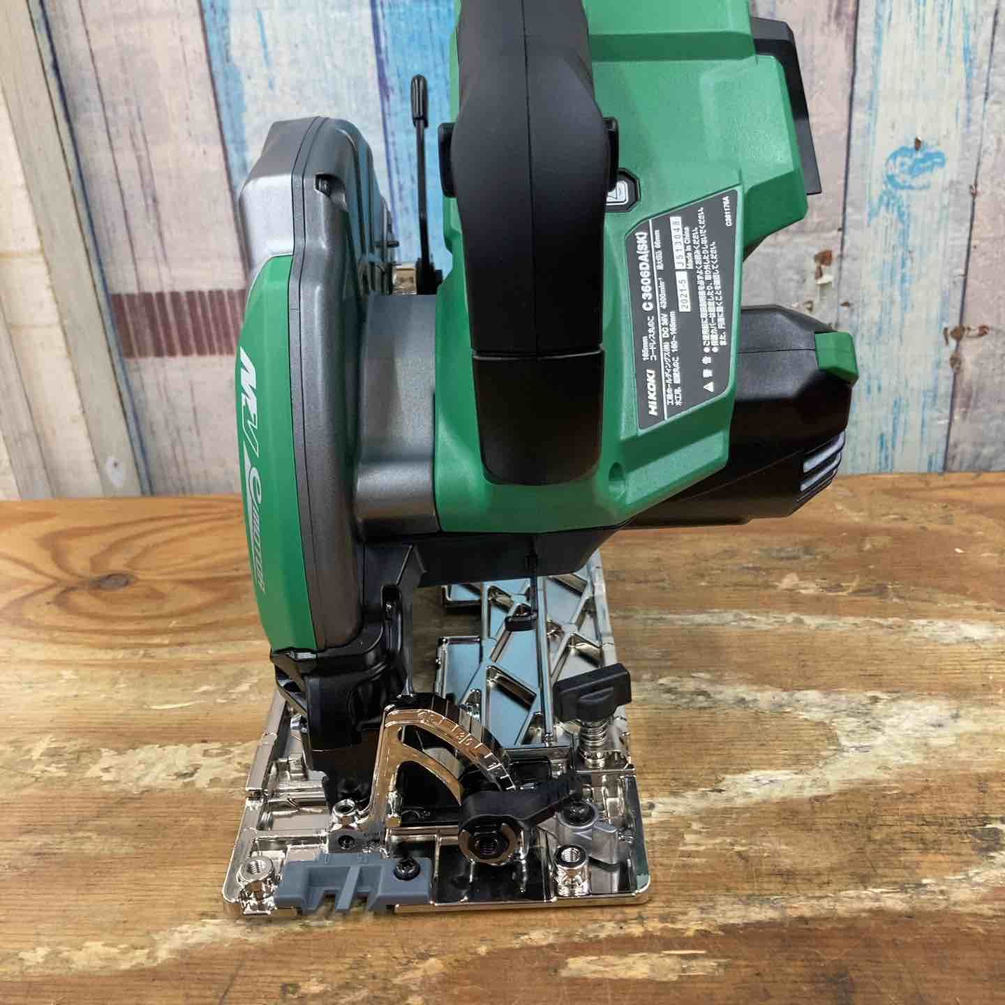 日立 - ハイコーキ 新型コードレス丸鋸 C3606DA(SK)(NNB)本体のみ HiKOKI(日立工機) C3606DA(2XP)(K) 36V-2.5Ahコードレス丸のこ
