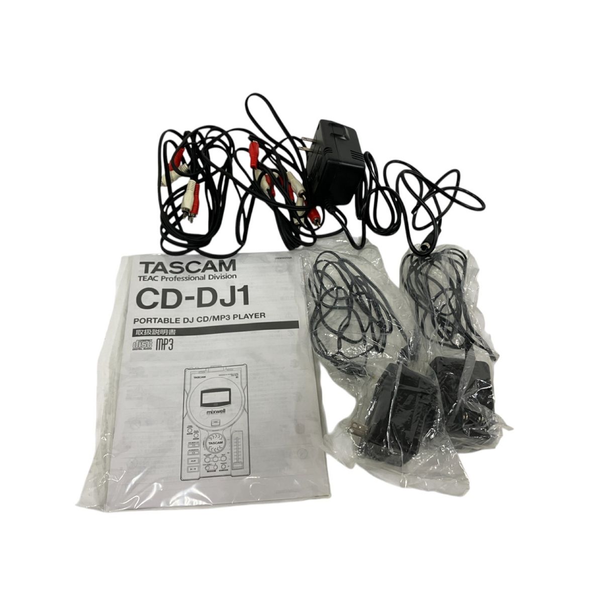 TASCAM CD-DJ1 軽量 コンパクト DJ用 2台セット プレイヤー XS-3
