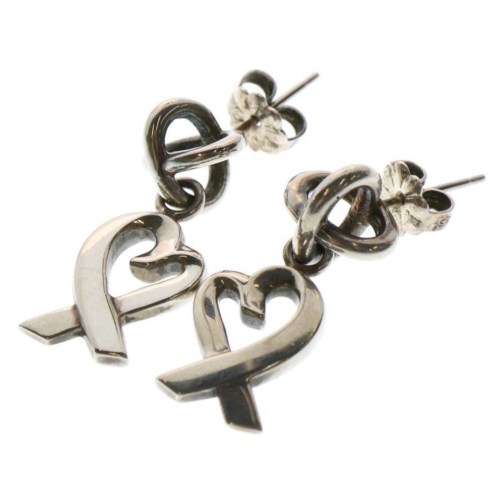 TIFFANY-Co ティファニー ラビングハート ピアスイヤーアクセサリー シルバー 925 5.8g
