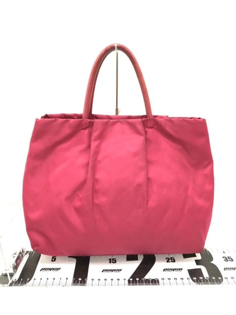 PRADA】 テスートフィオッコ ハンドバッグ リボン プラダ ピンク 鑑定  