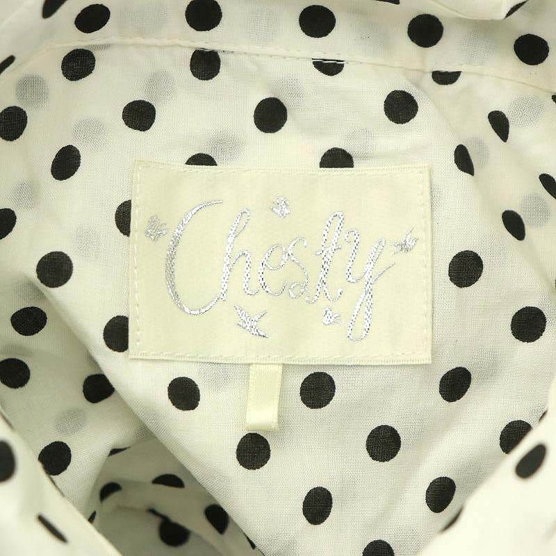 チェスティ Chesty 22SS フラワーバード刺繍シャツワンピース ロング