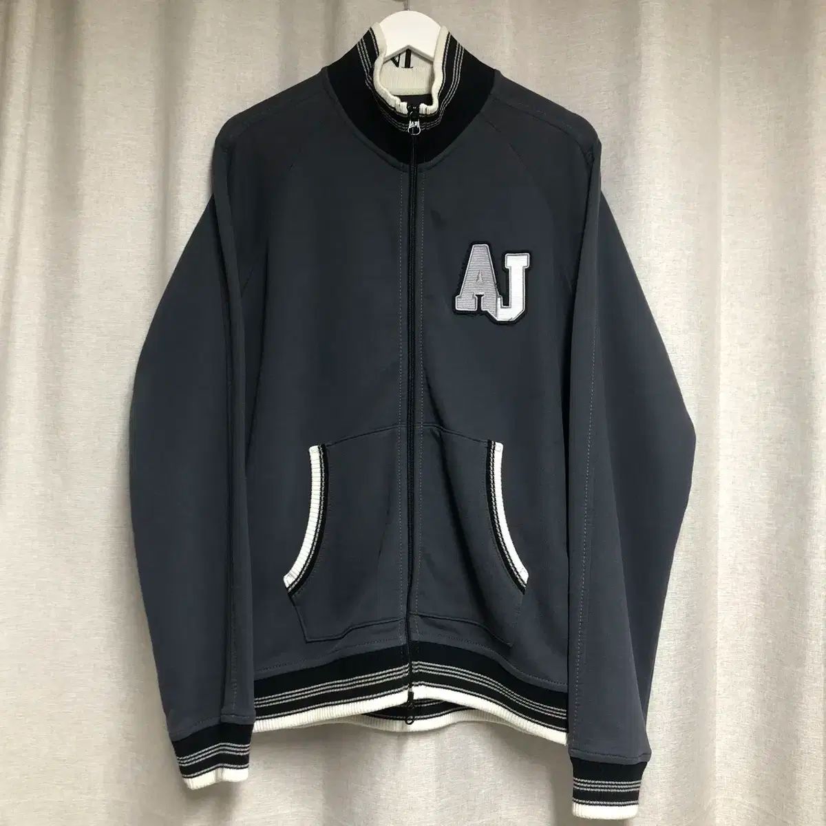 EMPORIO ARMANIヴィンテージグリーンジップトラックジャケット GIORGIO ARMANI(ジョルジオ・アルマーニ) テーラードジャケットD