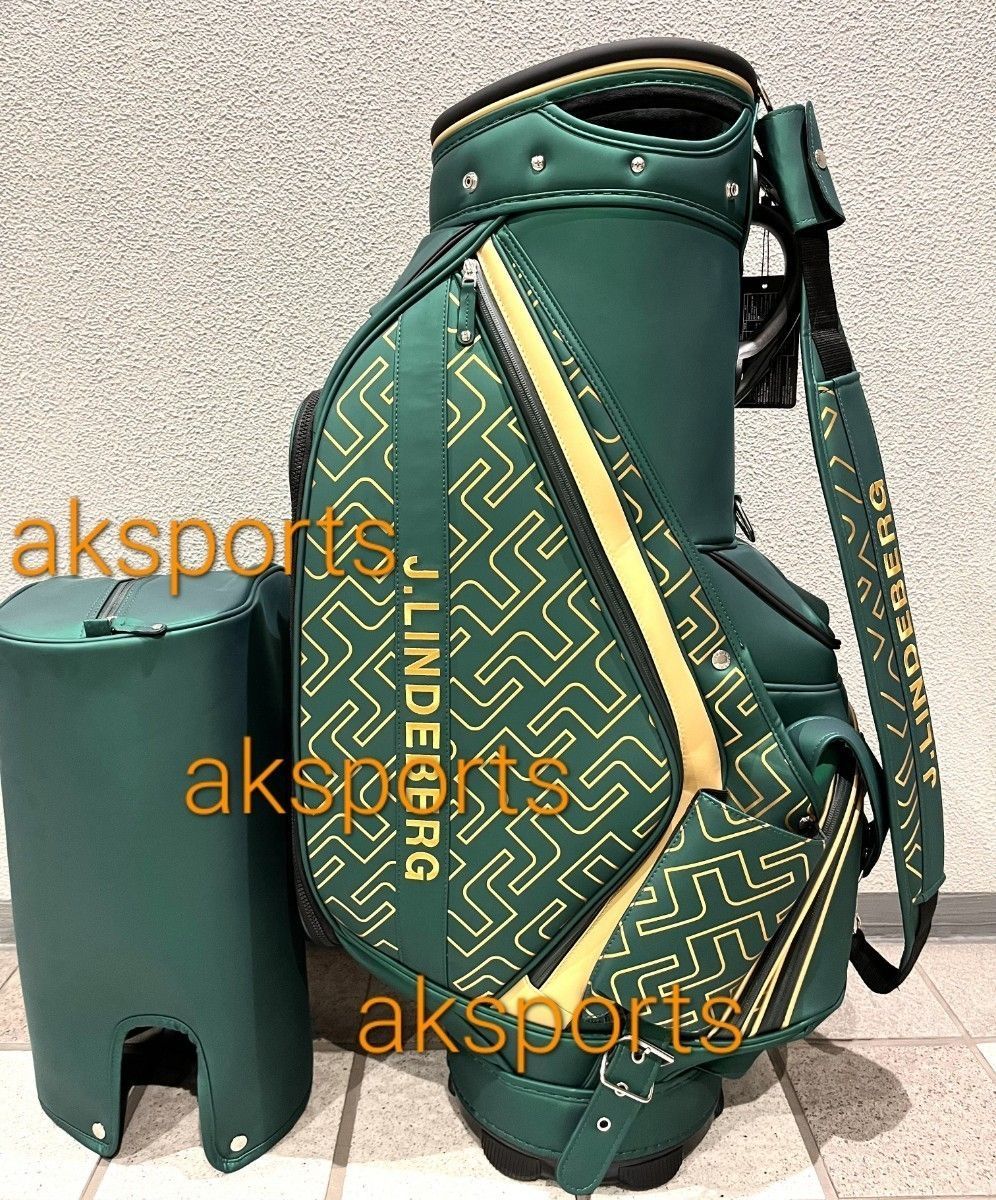 JLINDEBERG 新作 ジェイリンドバーグ コラボ キャディバッグ グリーン