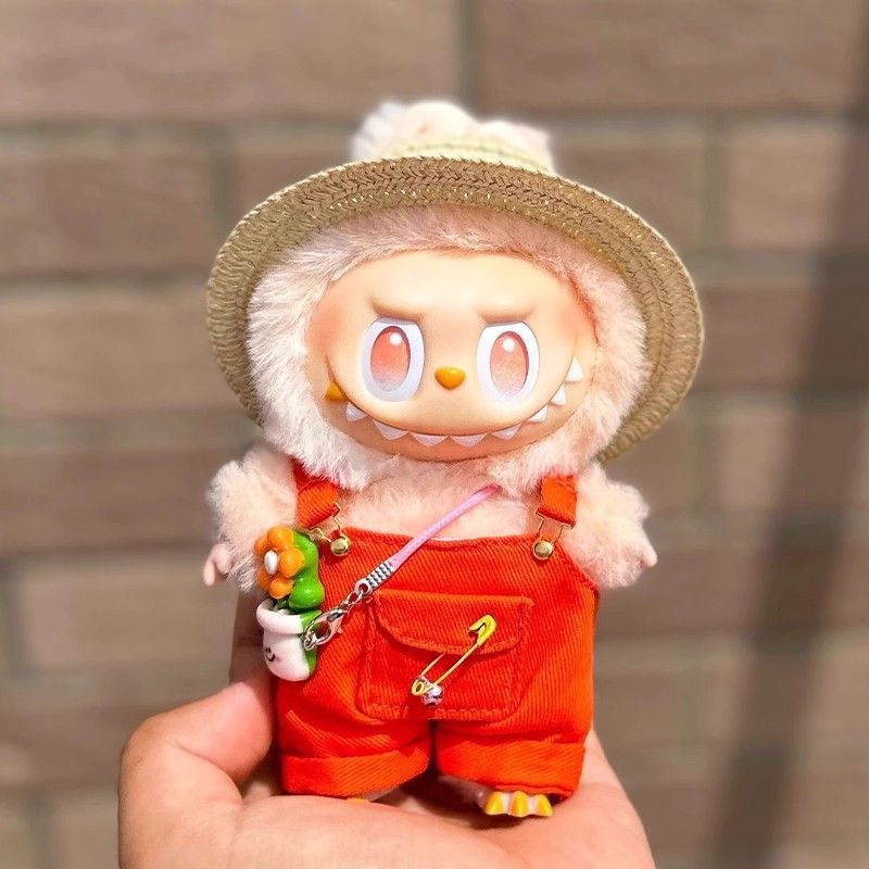 Labubuぬい服＊カラフルおでかけセット（帽子＋サロペット＋ミニ