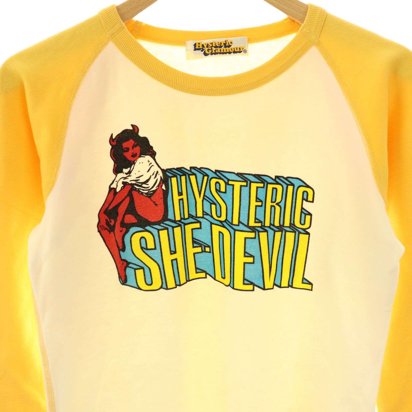 HYSTERIC GLAMOUR マスタード 長袖カットソー　フリーサイズ HYSTERIC GLAMOUR（ヒステリックグラマー）の「HYSTERIC SOUND T