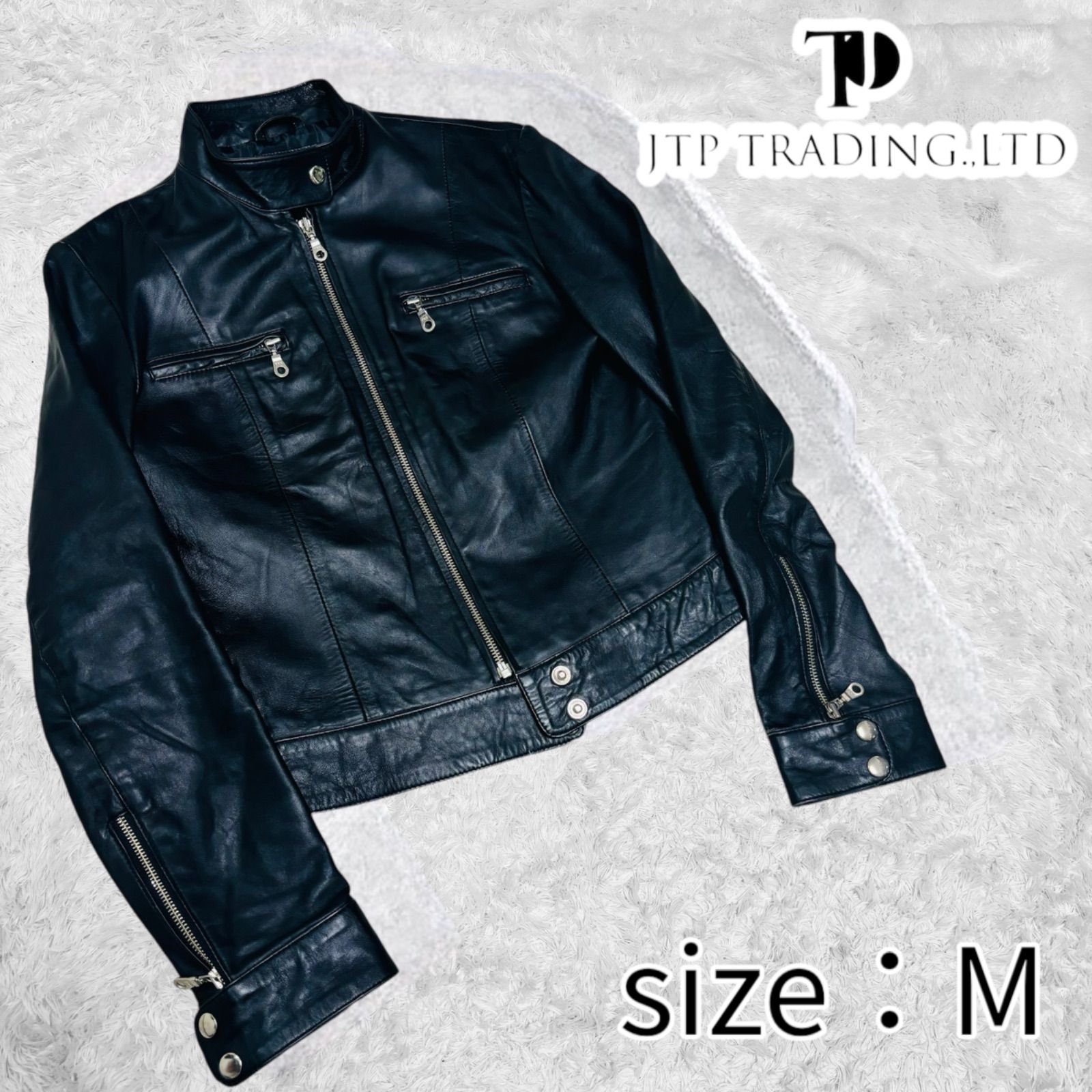 JTP LEATHER vintage 本革 ダブルレザーライダース レザージャケット 