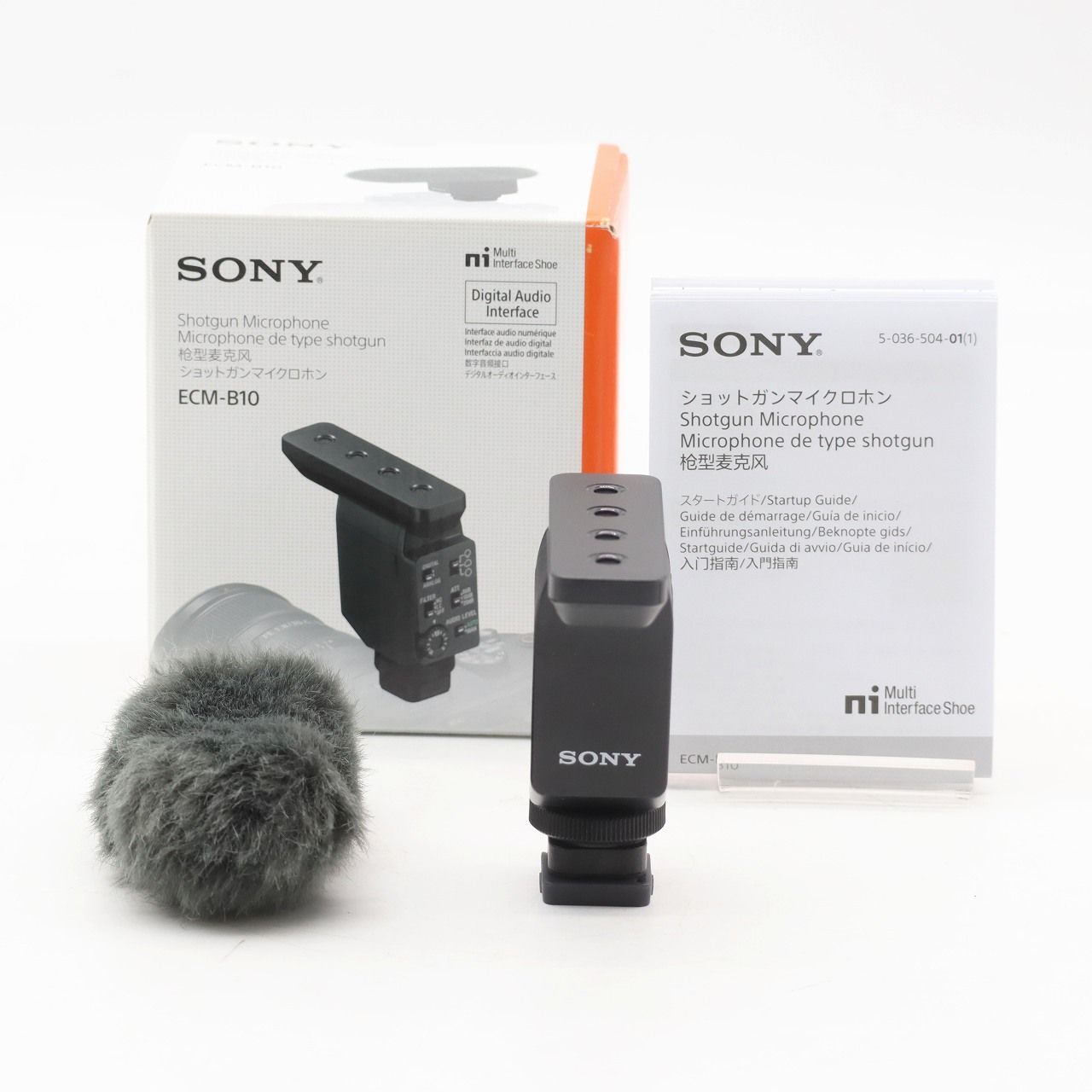 SONY ソニー カメラ用マイク ショットガンマイクロホン 可変指向性 ウインドスクリーン付属 ECM-B10