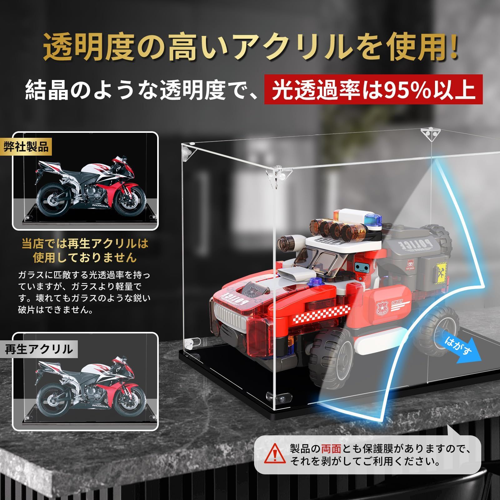 フィギュア　ショーケースとフィギュアセット Amazon.co.jp: Mirasizuku コレクションケース 2個セット