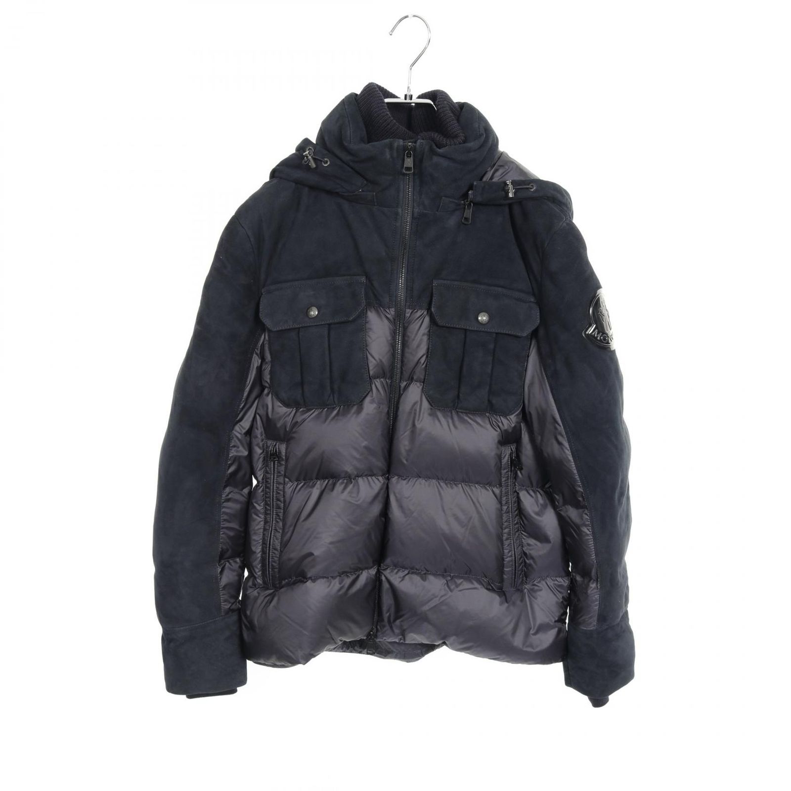 Moncler ネイビー ダウンジャケット LAVAUD ネイビーブルー Moncler Mayaショートダウンジャケット